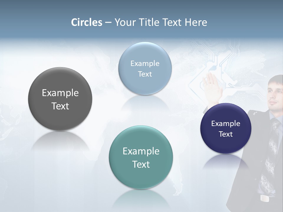 Person Interface Circle PowerPoint Template