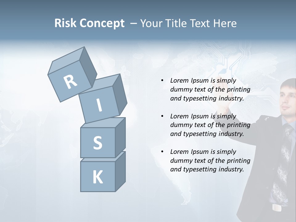 Person Interface Circle PowerPoint Template