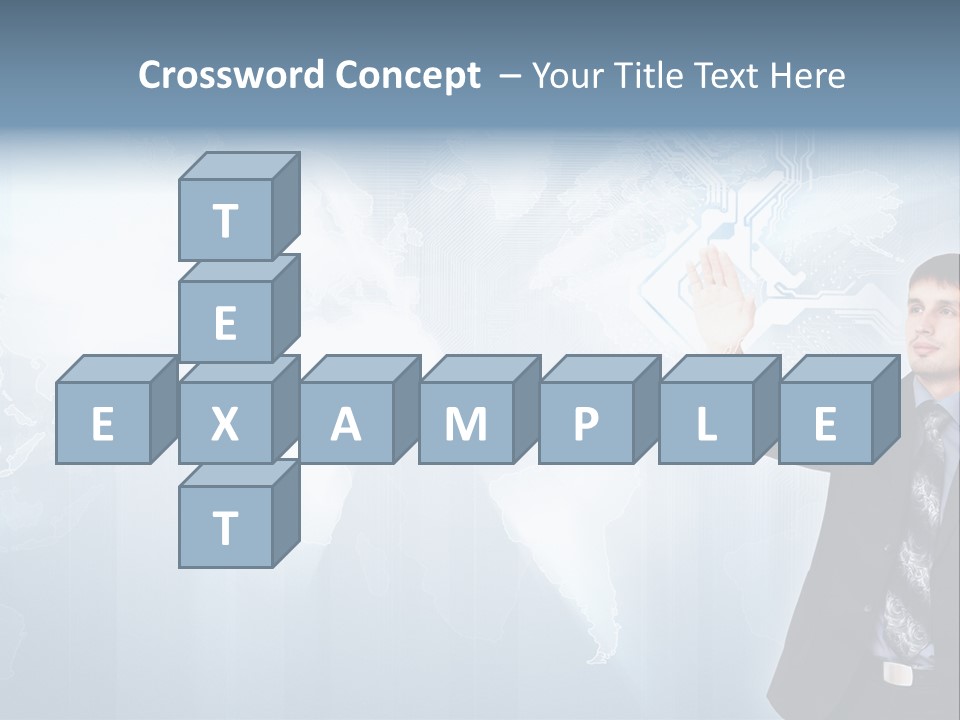 Person Interface Circle PowerPoint Template