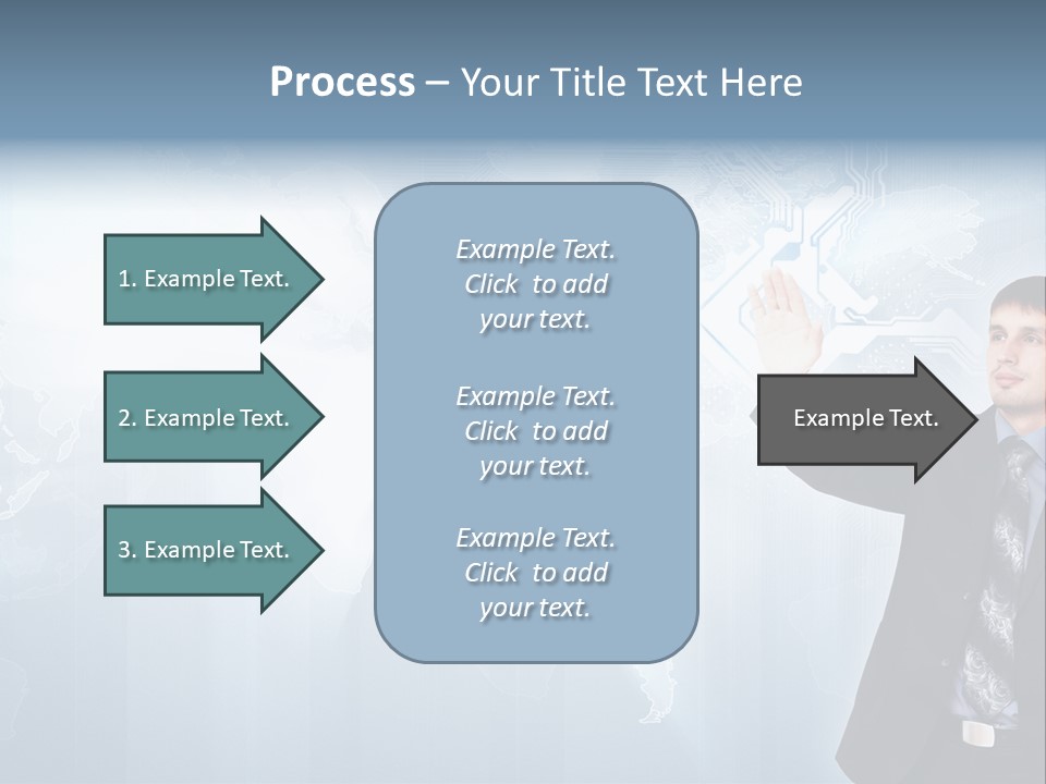 Person Interface Circle PowerPoint Template