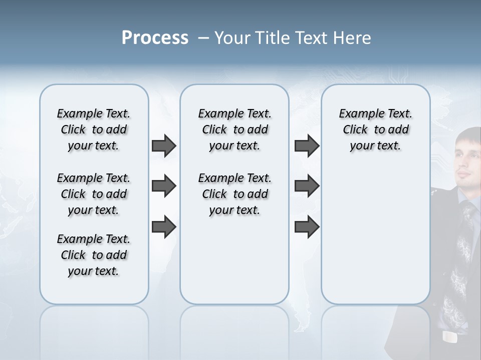 Person Interface Circle PowerPoint Template
