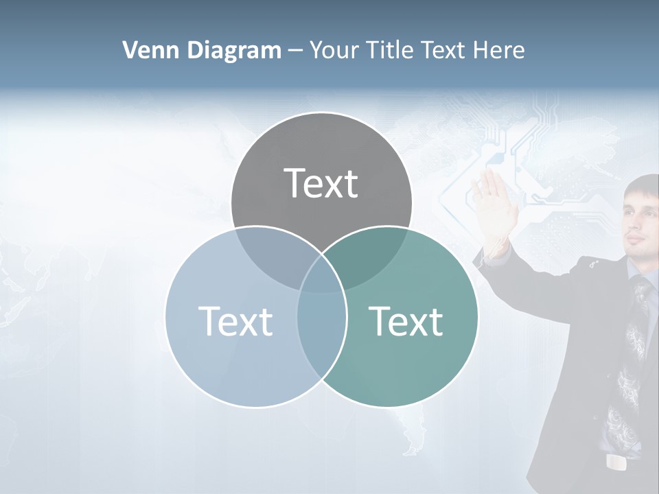 Person Interface Circle PowerPoint Template