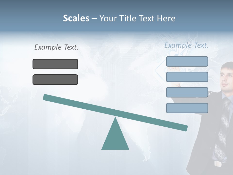 Person Interface Circle PowerPoint Template