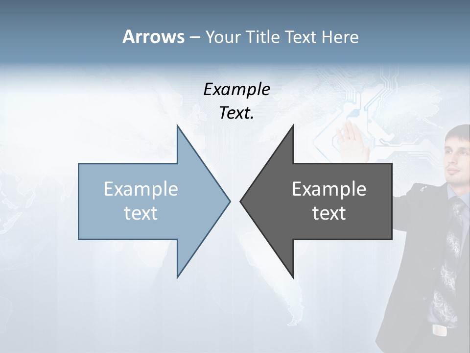 Person Interface Circle PowerPoint Template
