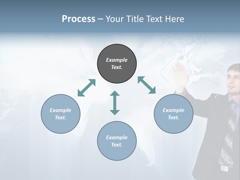 Person Interface Circle PowerPoint Template