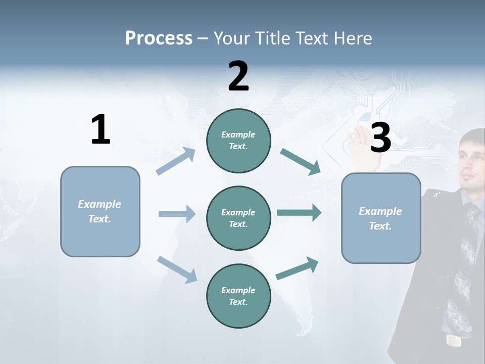 Person Interface Circle PowerPoint Template