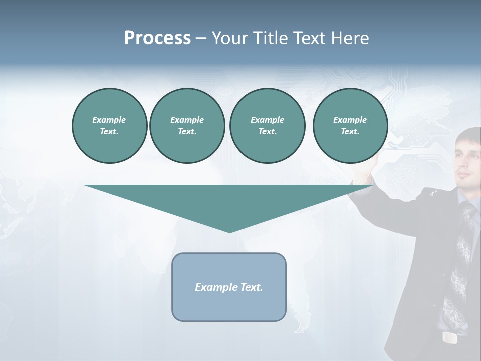 Person Interface Circle PowerPoint Template
