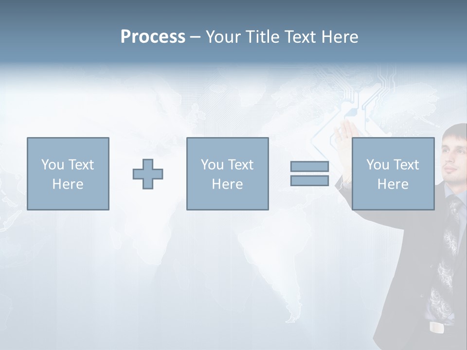 Person Interface Circle PowerPoint Template