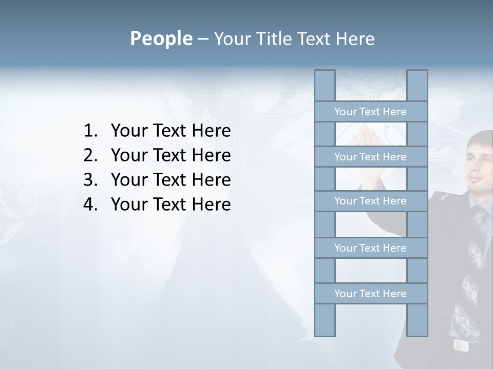 Person Interface Circle PowerPoint Template