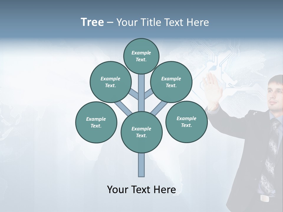 Person Interface Circle PowerPoint Template