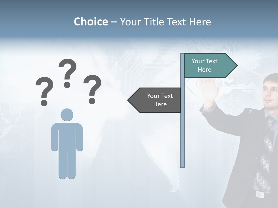 Person Interface Circle PowerPoint Template