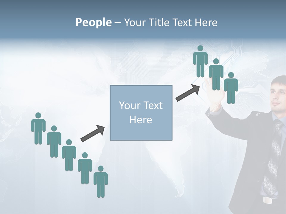 Person Interface Circle PowerPoint Template