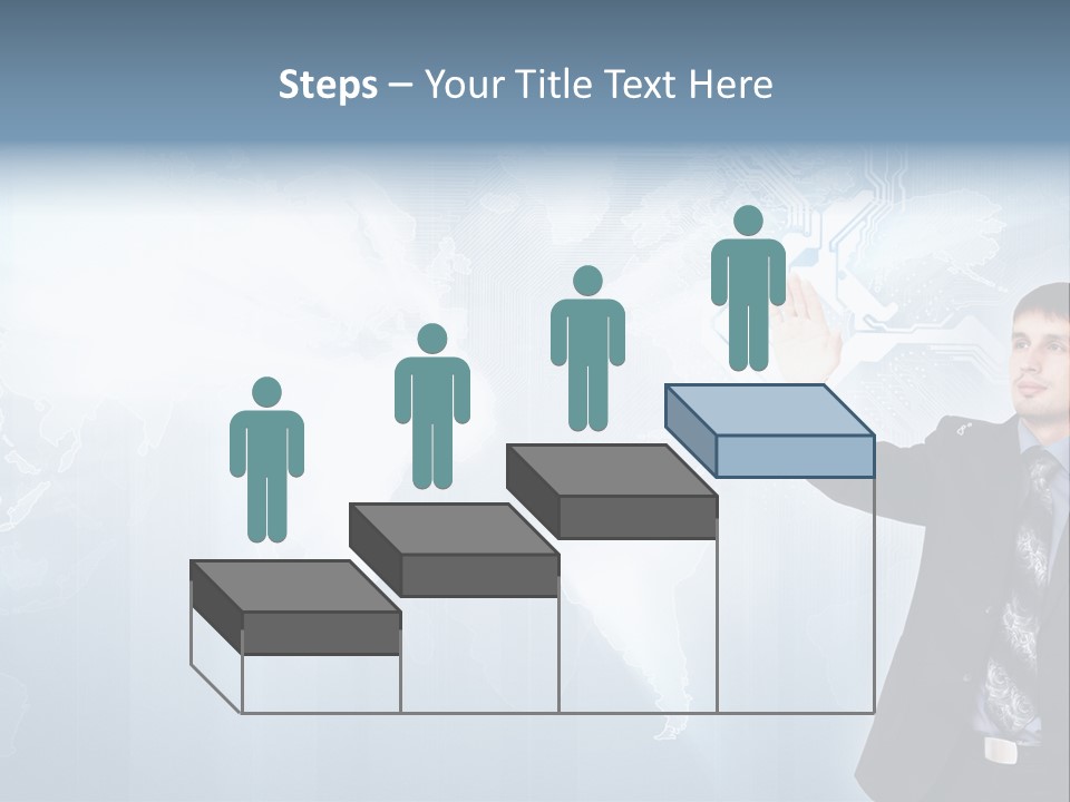 Person Interface Circle PowerPoint Template