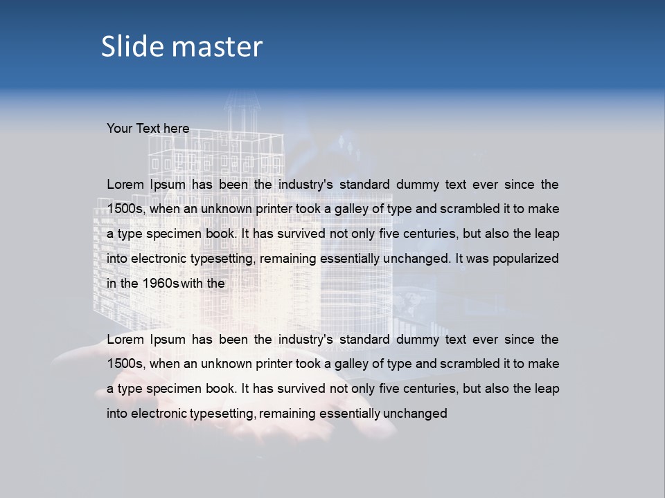 Facade View Architectural PowerPoint Template