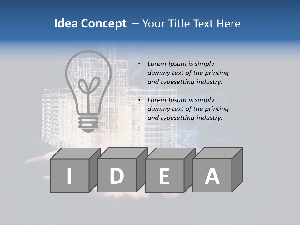 Facade View Architectural PowerPoint Template