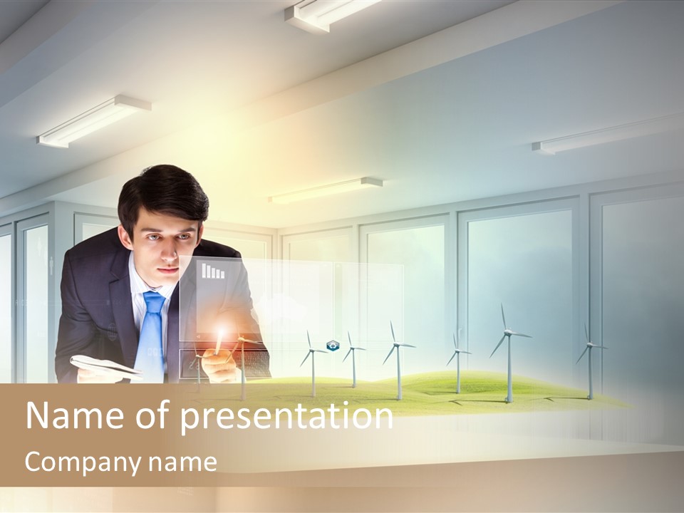 Wind Symbol Choice PowerPoint Template