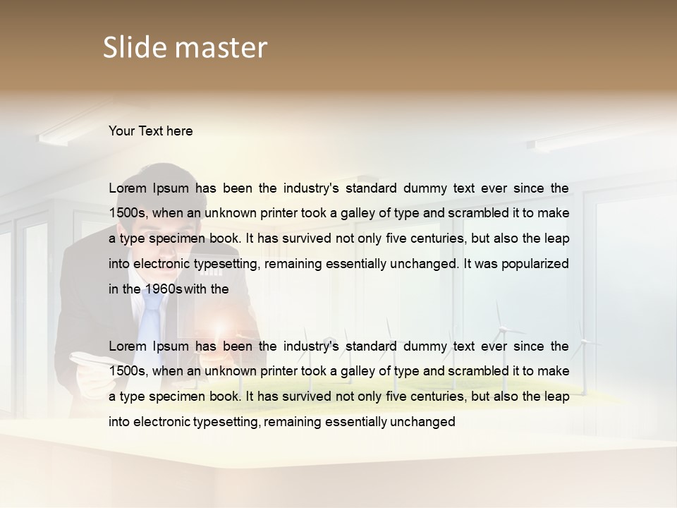 Wind Symbol Choice PowerPoint Template