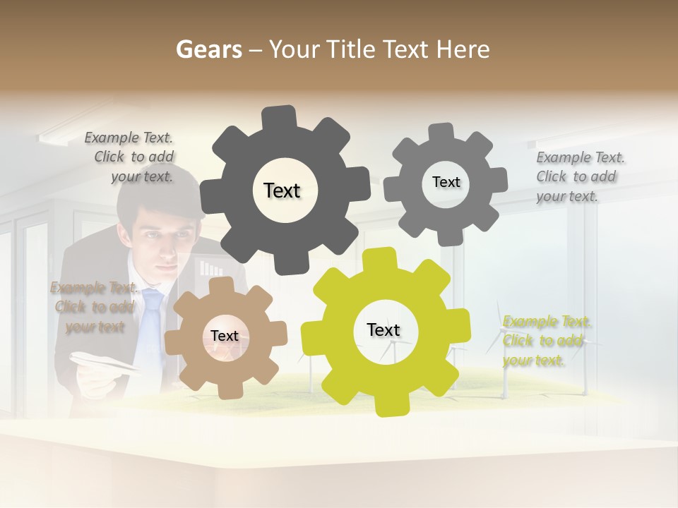 Wind Symbol Choice PowerPoint Template