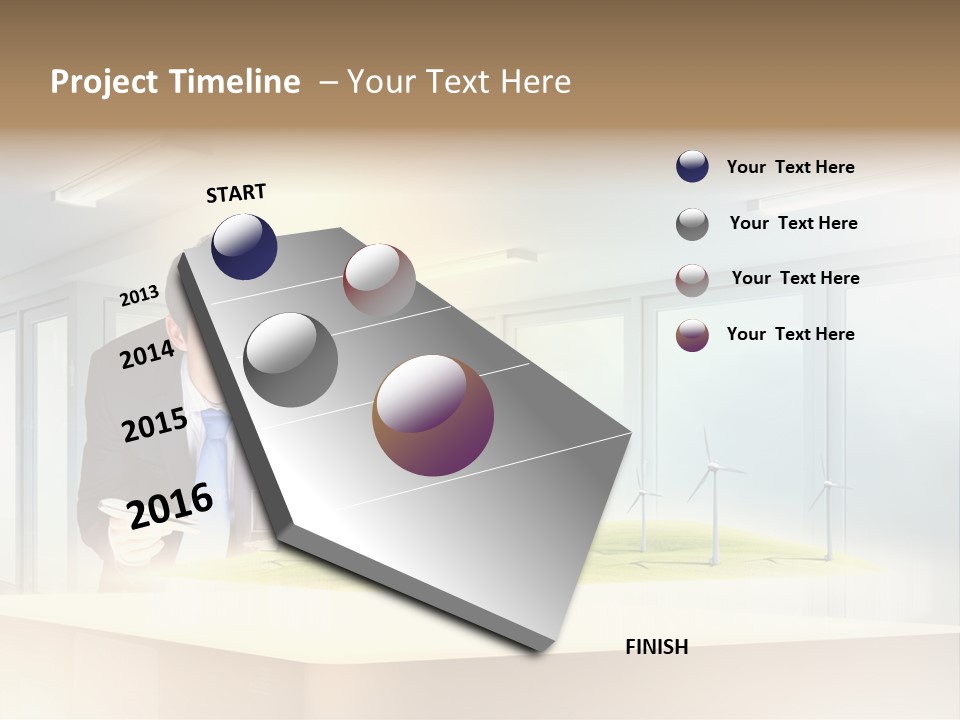 Wind Symbol Choice PowerPoint Template