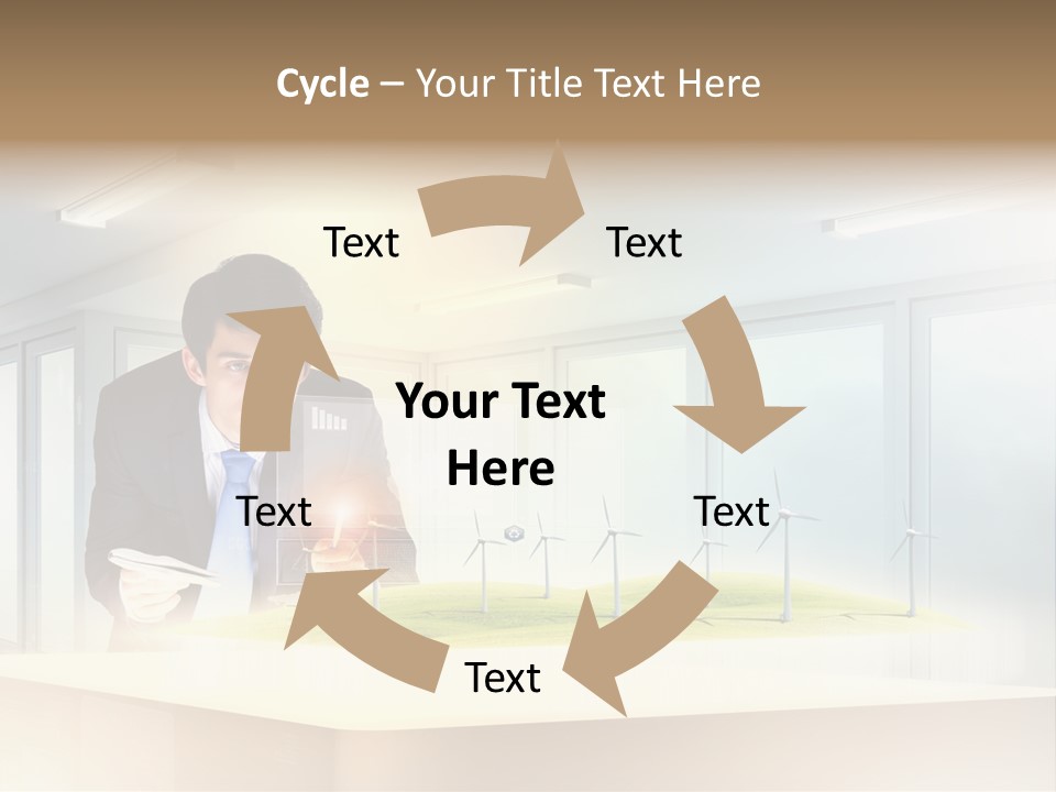 Wind Symbol Choice PowerPoint Template
