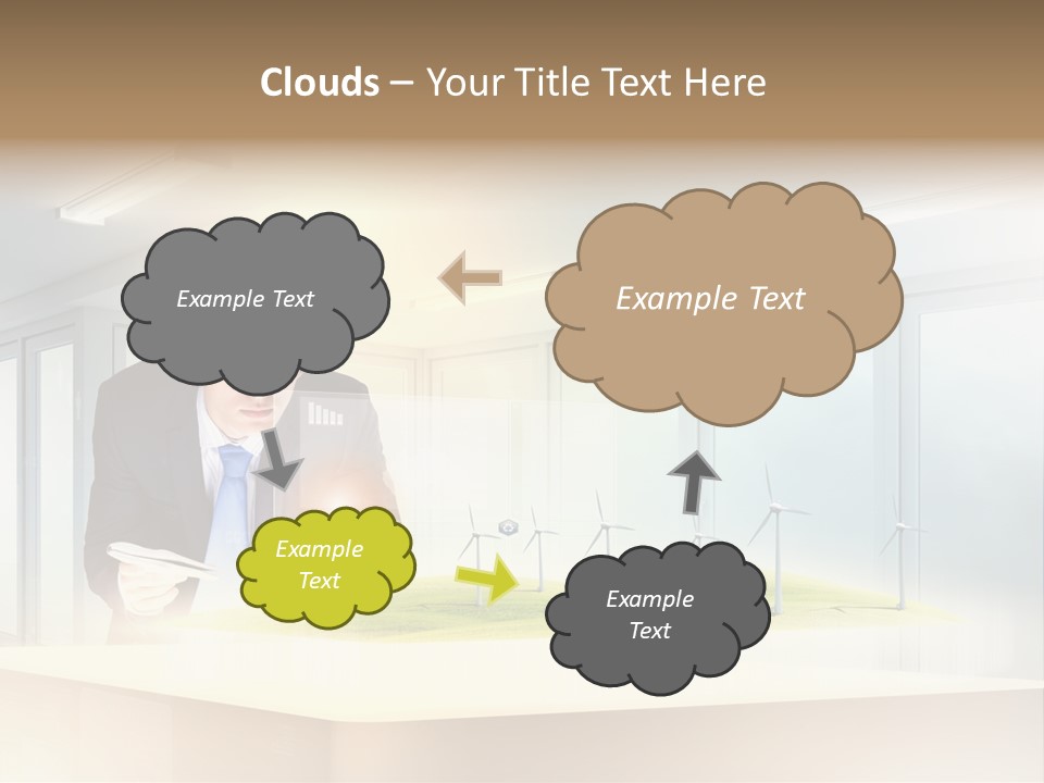 Wind Symbol Choice PowerPoint Template