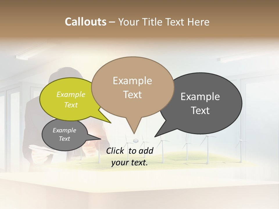 Wind Symbol Choice PowerPoint Template