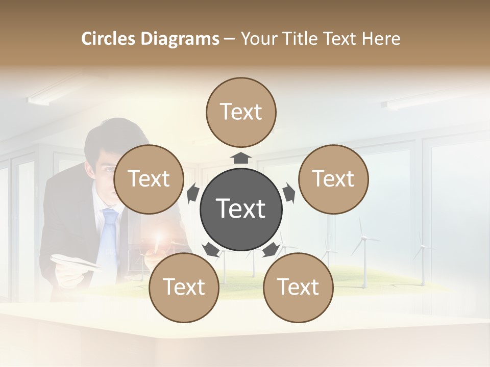 Wind Symbol Choice PowerPoint Template