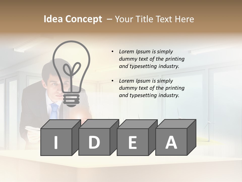 Wind Symbol Choice PowerPoint Template