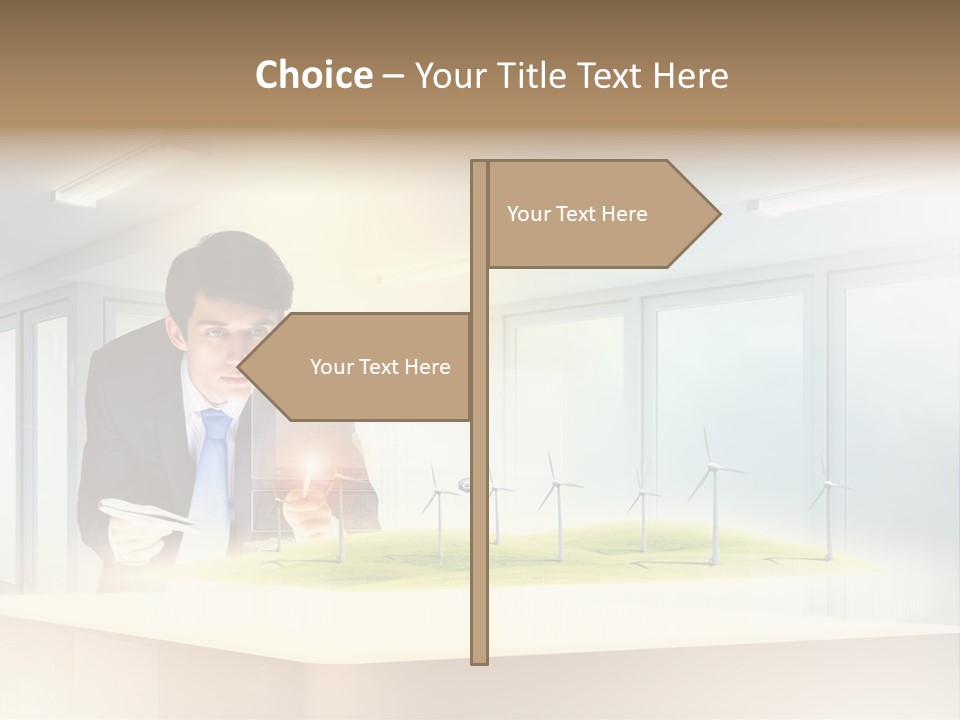 Wind Symbol Choice PowerPoint Template