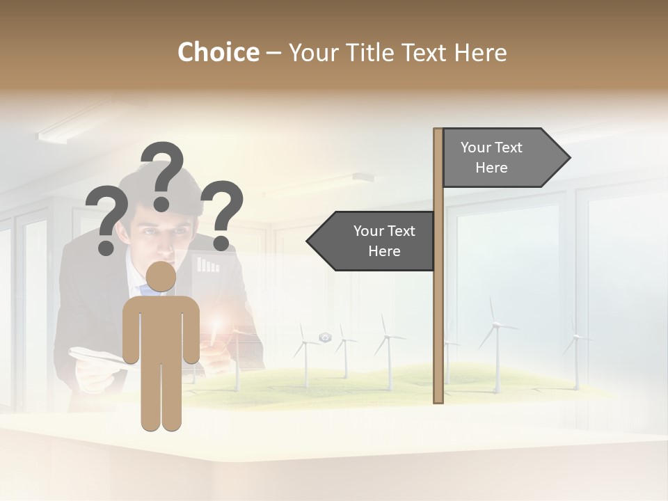 Wind Symbol Choice PowerPoint Template