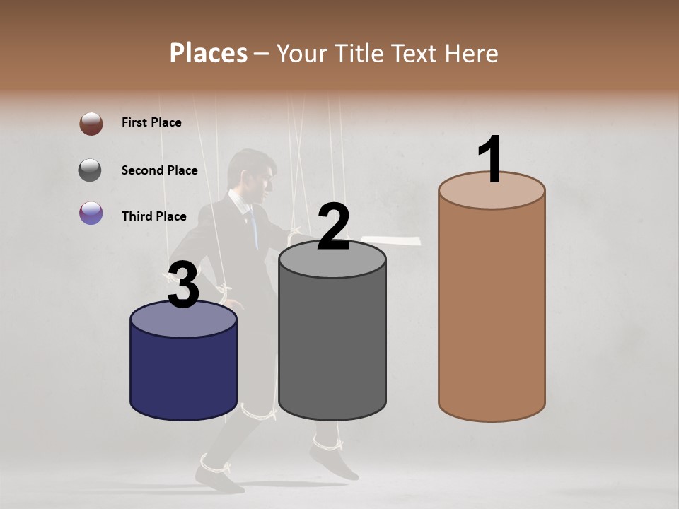 Career Controlled Businessperson PowerPoint Template