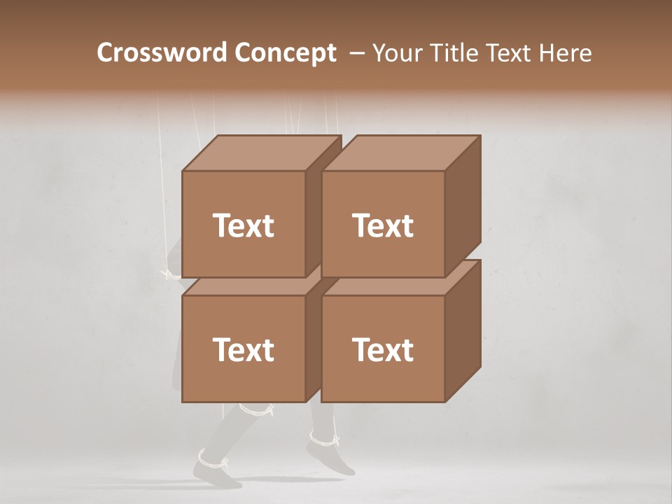 Career Controlled Businessperson PowerPoint Template