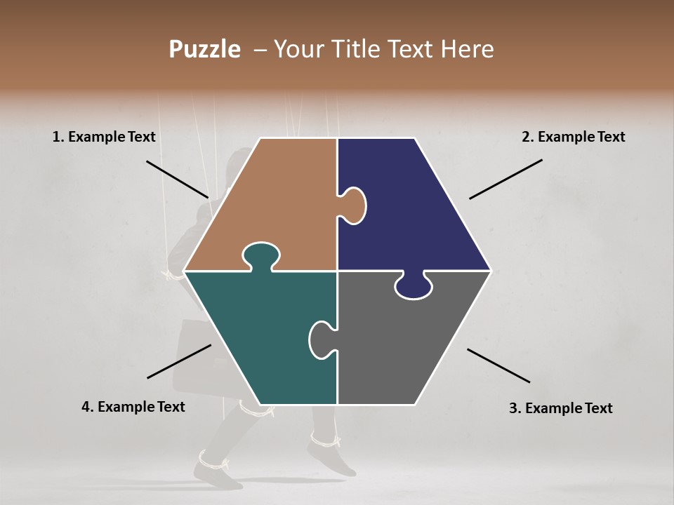 Career Controlled Businessperson PowerPoint Template