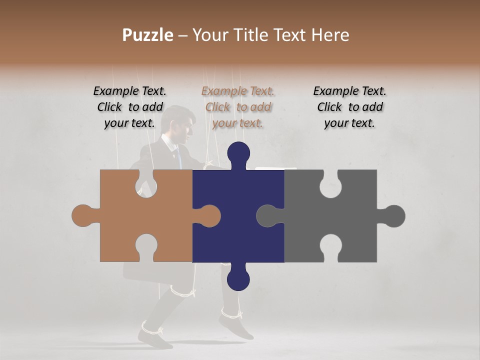 Career Controlled Businessperson PowerPoint Template