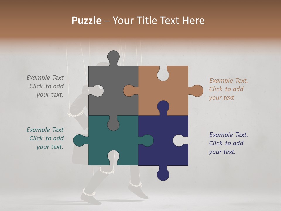 Career Controlled Businessperson PowerPoint Template