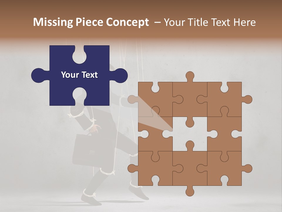 Career Controlled Businessperson PowerPoint Template