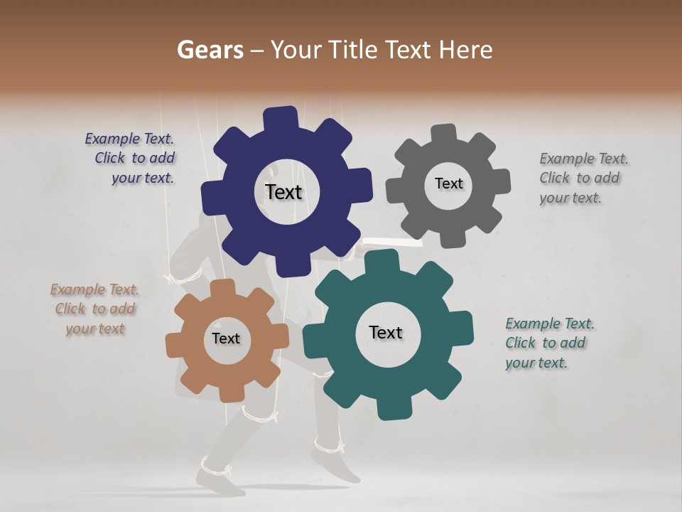 Career Controlled Businessperson PowerPoint Template