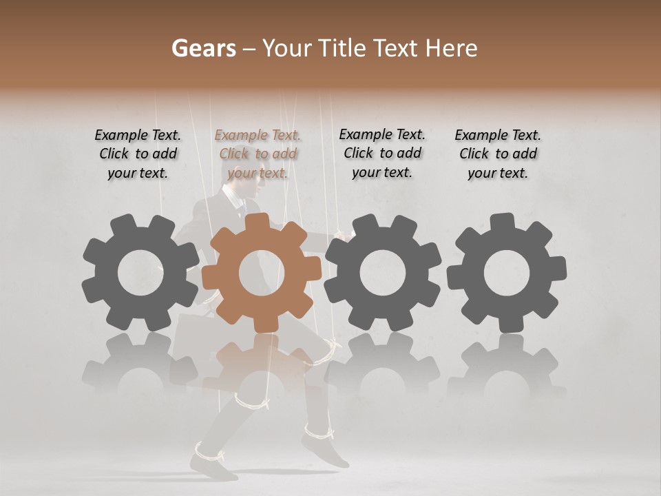 Career Controlled Businessperson PowerPoint Template