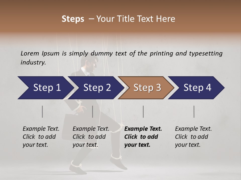 Career Controlled Businessperson PowerPoint Template