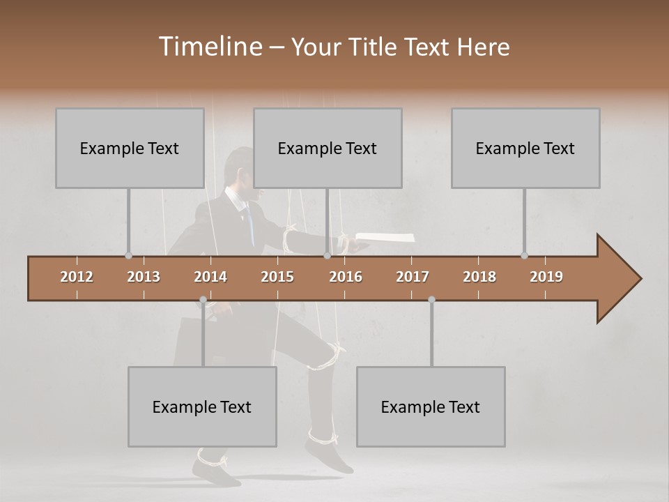 Career Controlled Businessperson PowerPoint Template