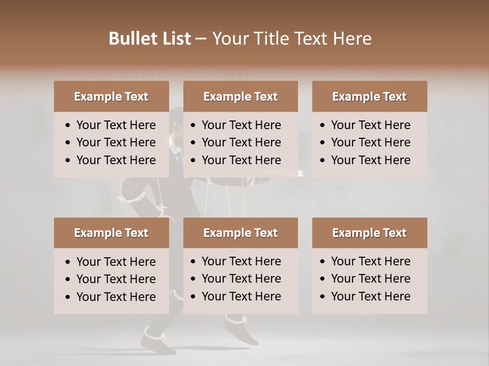 Career Controlled Businessperson PowerPoint Template