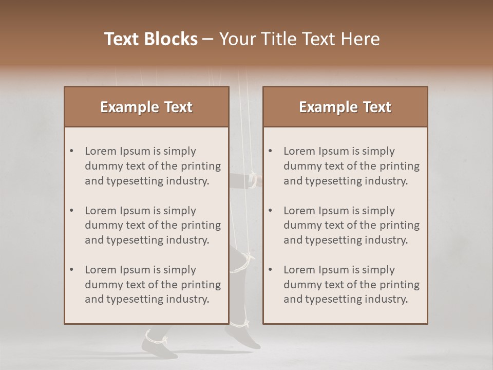 Career Controlled Businessperson PowerPoint Template