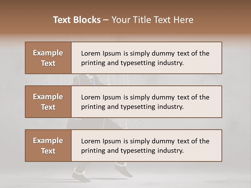 Career Controlled Businessperson PowerPoint Template