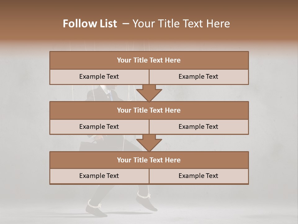 Career Controlled Businessperson PowerPoint Template
