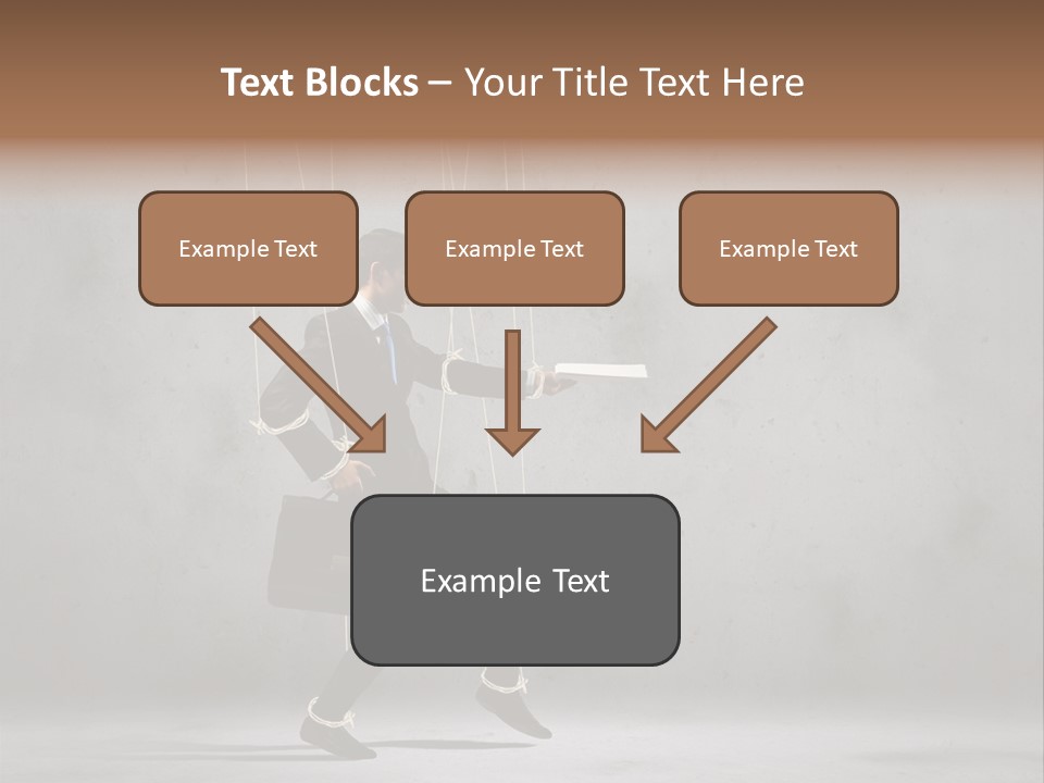 Career Controlled Businessperson PowerPoint Template