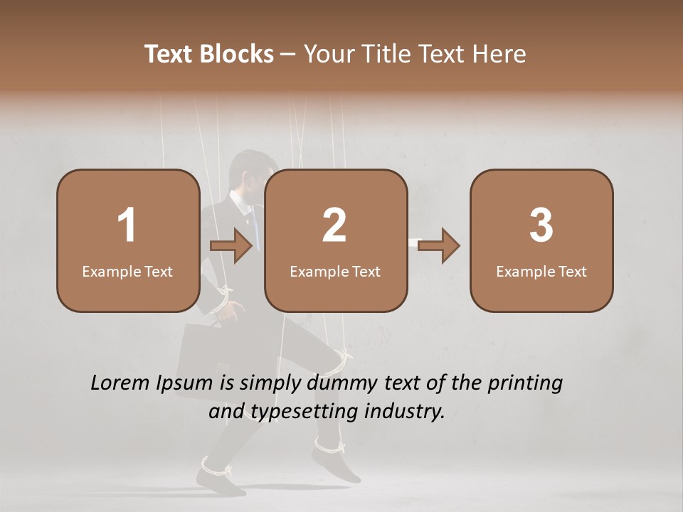 Career Controlled Businessperson PowerPoint Template