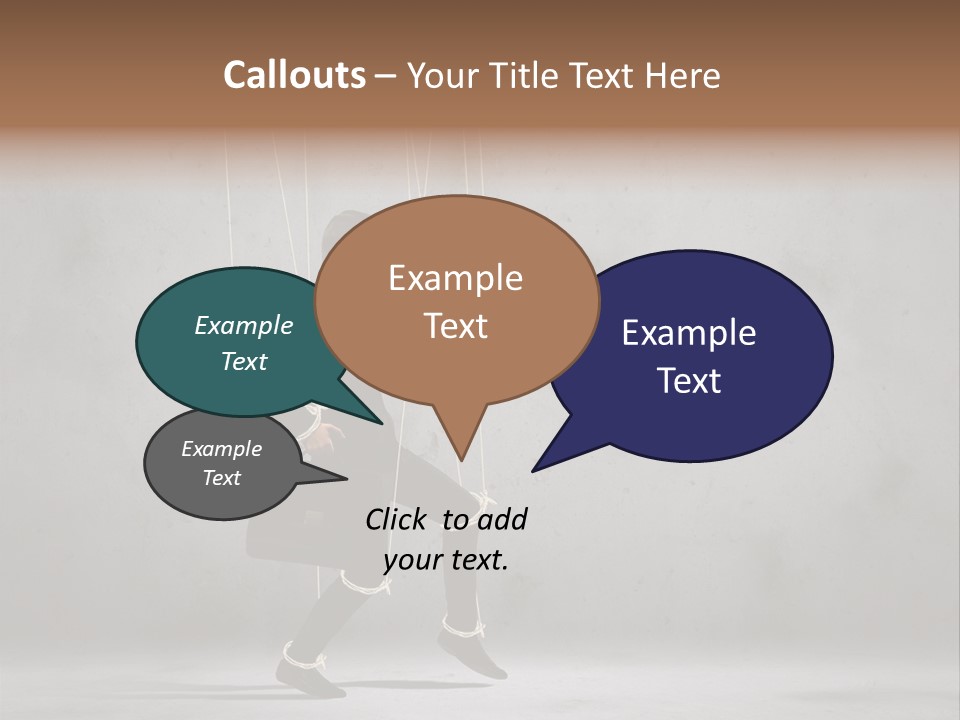 Career Controlled Businessperson PowerPoint Template