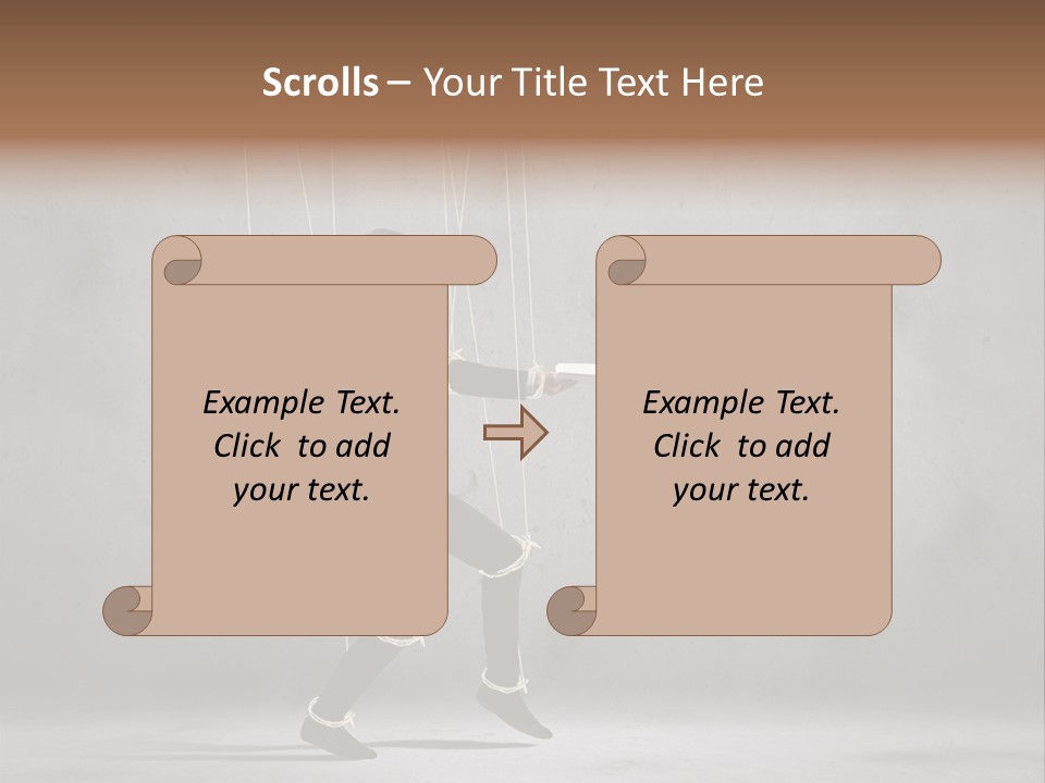 Career Controlled Businessperson PowerPoint Template