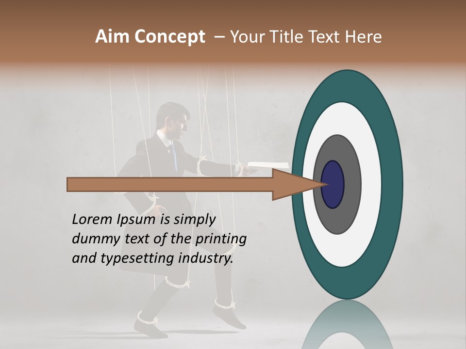 Career Controlled Businessperson PowerPoint Template