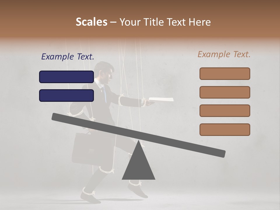 Career Controlled Businessperson PowerPoint Template